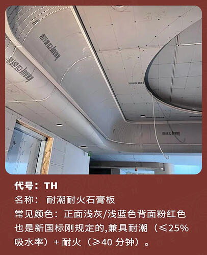 耐潮耐火石膏板